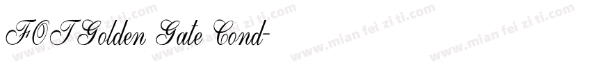 FOTGolden Gate Cond字体转换